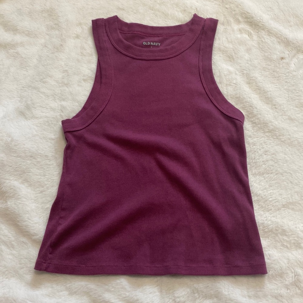 Old Navy tank top, plum, size M